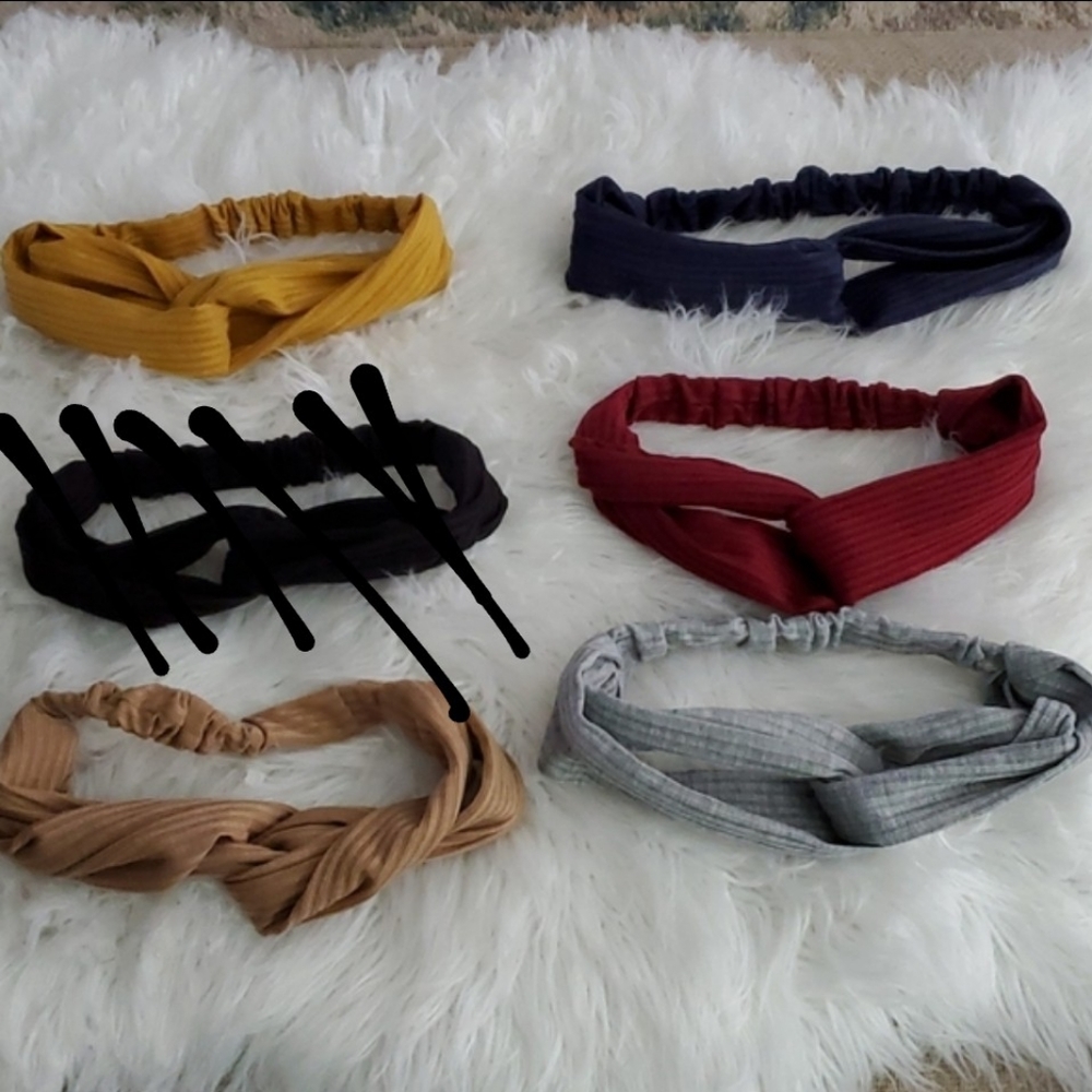 3/$15 Solid Elastic Stretchy Headband